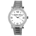 Men's Distinction Round Bracelet Watch W/ White Dial